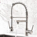 AIMADI Modern Stainless Steel Kitchen Faucet with Sprayer