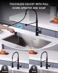 Smart Touchless Kitchen Faucet with Soap Dispenser