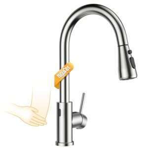 Hiqufet Touchless Kitchen Faucet with Pull Down Sprayer