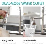 AIMADI Modern Stainless Steel Kitchen Faucet with Sprayer
