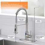 Touchless LED Kitchen Faucet with Motion Sensor