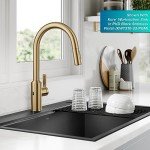 Kraus Oletto Touchless Kitchen Faucet in Brass