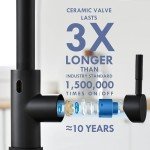 GIMILI Matte Black Touchless Kitchen Faucet with Sprayer