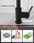 Touchless Matte Black Kitchen Faucet with Soap Dispenser