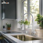 Smart Touchless Kitchen Faucet with Pull Down Sprayer