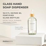 MaisoNovo 16.9oz Clear Soap Dispenser Set
