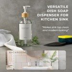 MaisoNovo 16.9oz Clear Soap Dispenser Set