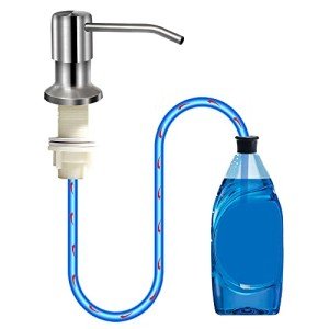 Brushed Nickel Kitchen Sink Soap Dispenser Pump