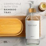 MaisoNovo 16.9oz Clear Soap Dispenser Set