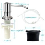 Brushed Nickel Kitchen Sink Soap Dispenser Pump