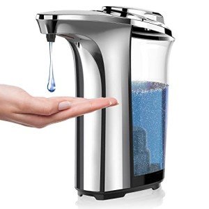 Touchless Soap Dispenser with Adjustable Levels - Silver