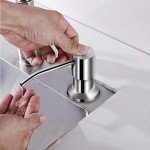Brushed Nickel Kitchen Sink Soap Dispenser Pump