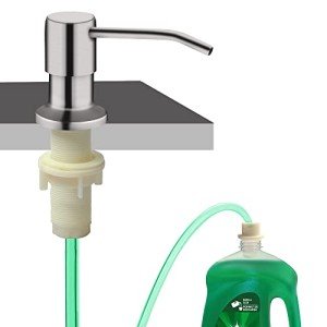 Brushed Nickel Kitchen Sink Soap Dispenser Pump