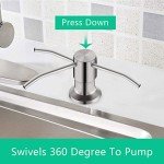 Brushed Nickel Kitchen Sink Soap Dispenser Pump