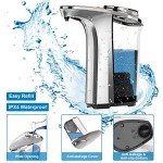 Touchless Soap Dispenser with Adjustable Levels - Silver