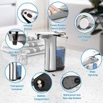 Touchless Soap Dispenser with Adjustable Levels - Silver