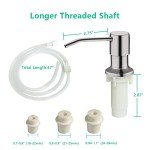 Brushed Nickel Kitchen Sink Soap Dispenser Pump