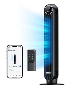 Smart Bladeless Tower Fan with WiFi & Remote
