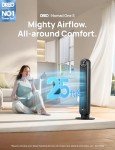 Smart Bladeless Tower Fan with WiFi & Remote