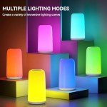 ROOTRO Touch RGB Bedside Table Lamp - Dimmable