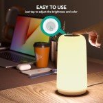 ROOTRO Touch RGB Bedside Table Lamp - Dimmable