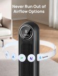 Smart Bladeless Tower Fan with WiFi & Remote