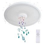 Smart LED Ceiling Light with Bluetooth Speaker, 11 Inch