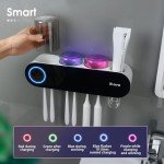 Wall-Mounted UV Toothbrush Holder and Sanitizer Set