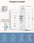 Smart Wall Outlet Extender with USB and Light