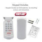 Genie Wireless Keyless Keypad Garage Door Opener
