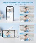 ieGeek 2.5K Split-Screen Baby Monitor with Cameras