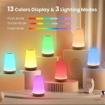 Dimmable Touch Night Light with RGB Colors