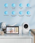 ieGeek 2.5K Split-Screen Baby Monitor with Cameras
