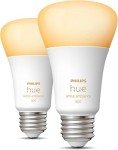 Philips Hue Smart LED Bulb 60W - 2 Pack