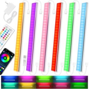 6 Pcs RGB Smart Under Cabinet Lights Kit