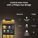 Philips Hue White Ambiance LED Smart Bulbs, 2-Pack