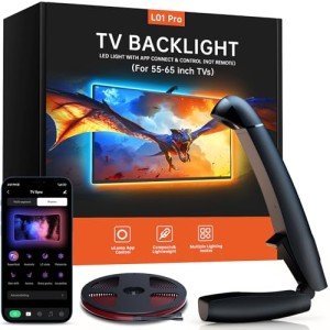 Smart LED TV Backlight with Music Sync, 14.7ft