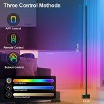 Smart RGB LED Corner Floor Lamp with App Control