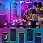 Smart RGB LED Corner Floor Lamp with App Control