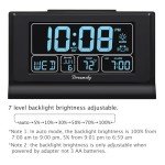 DreamSky Digital Alarm Clock with USB Port & Backup