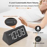 DreamSky Wooden Digital Alarm Clock for Bedrooms