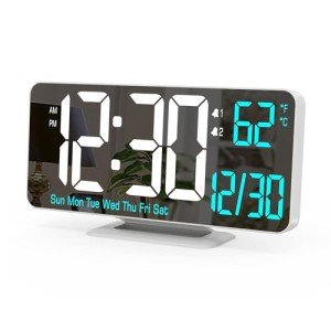 KOSUMOSU 6.7in LED Digital Alarm Clock