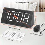 DreamSky Wooden Digital Alarm Clock for Bedrooms