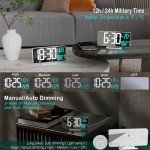 KOSUMOSU 6.7in LED Digital Alarm Clock