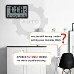 Digital Wall Clock with Temperature & Humidity Display