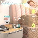 KOSUMOSU 6.7in LED Digital Alarm Clock