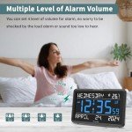 DreamSky Large Digital Clock with Date & Time