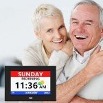 Digital Day & Date Clock for Seniors - 7 Inch