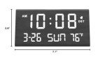 DreamSky Wooden Digital Alarm Clock with USB Port