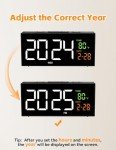 Digital Alarm Clock with Date, Temp & Snooze